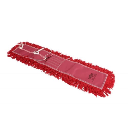Pro-Stat Synthetic Dust Mop Head, Red 36 Inch x 5 Inch